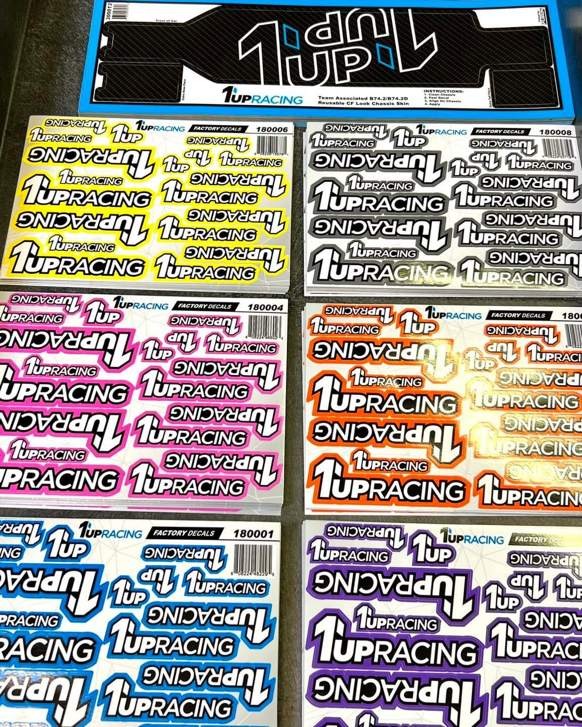 1up Decals and Chassis Skins are ready to be shipped out!