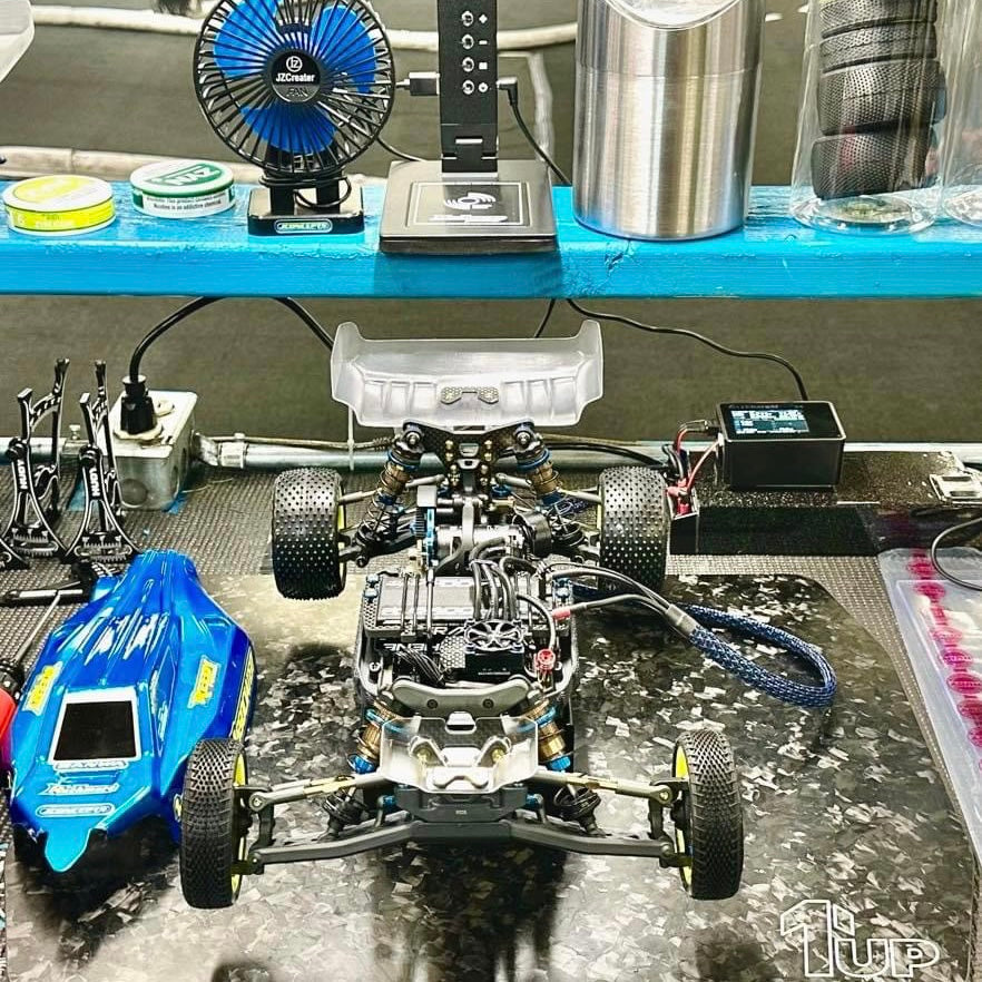 Sam Schrader Showing off in the pits