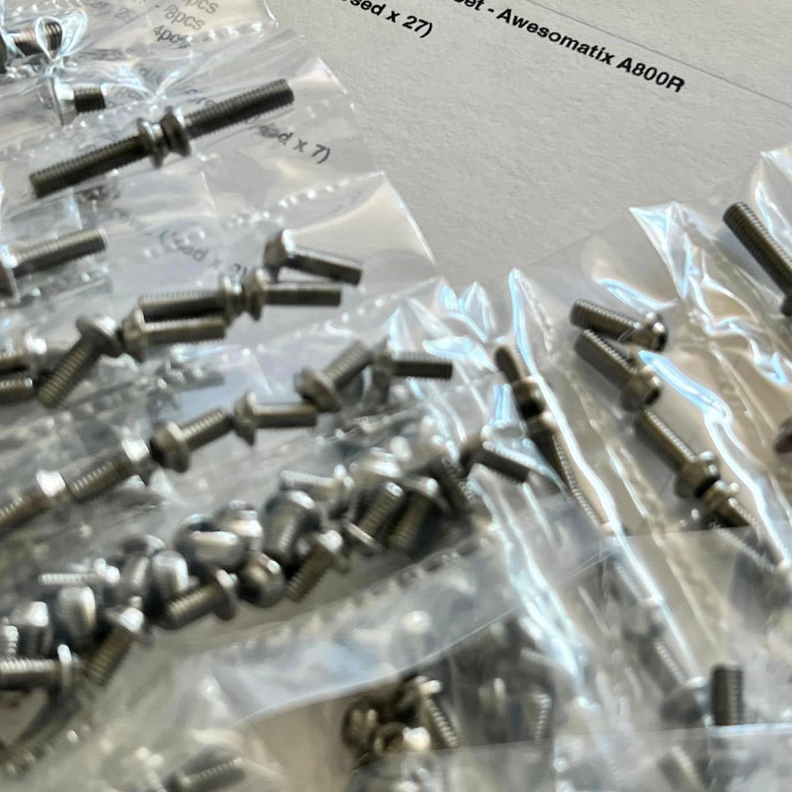 Screw Set Details Incoming