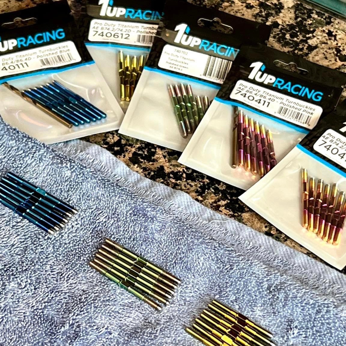 Fresh Titanium Anodized here at 1up Racing