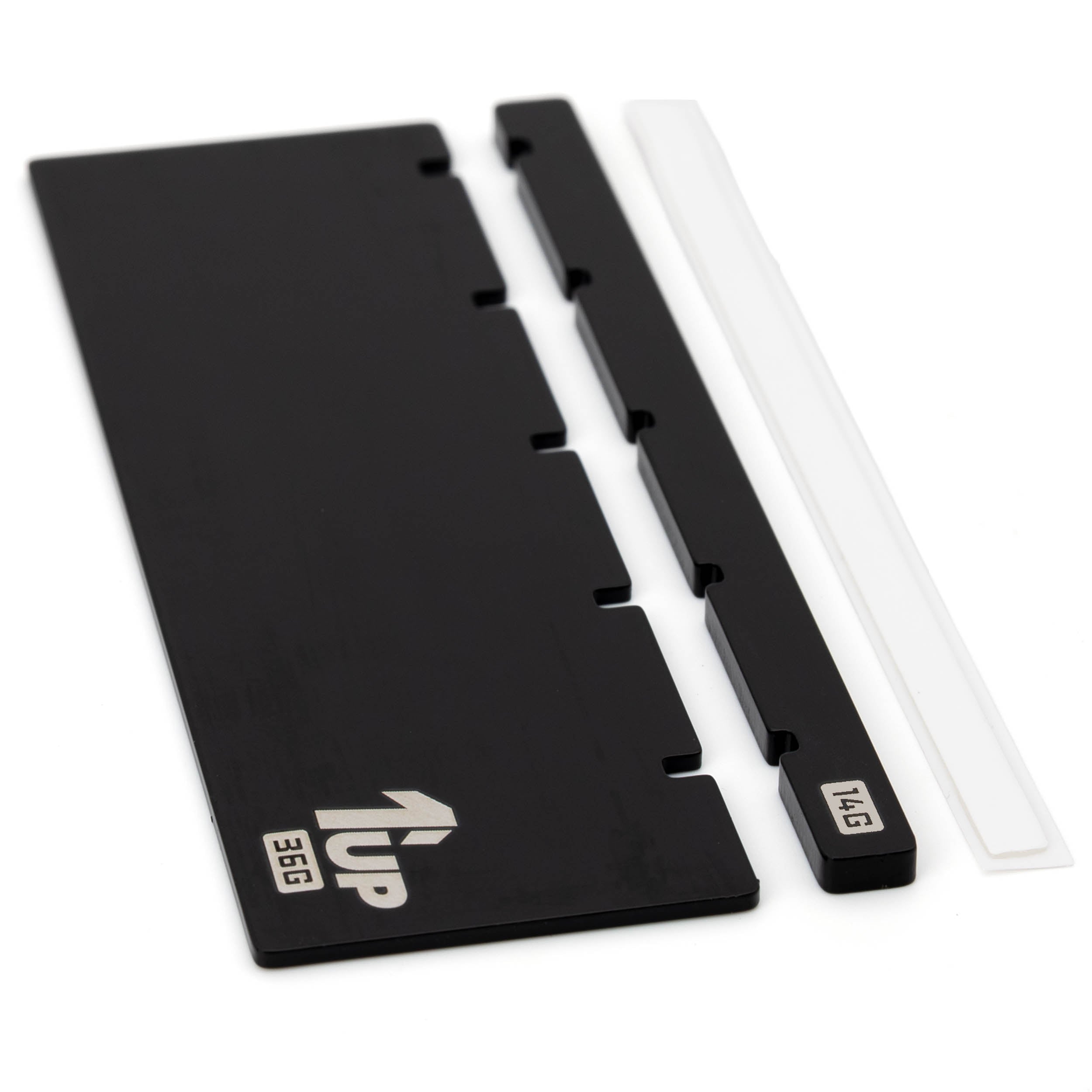 1up Racing Blacked Out Battery Weight Set - Losi NASCAR 50g Set