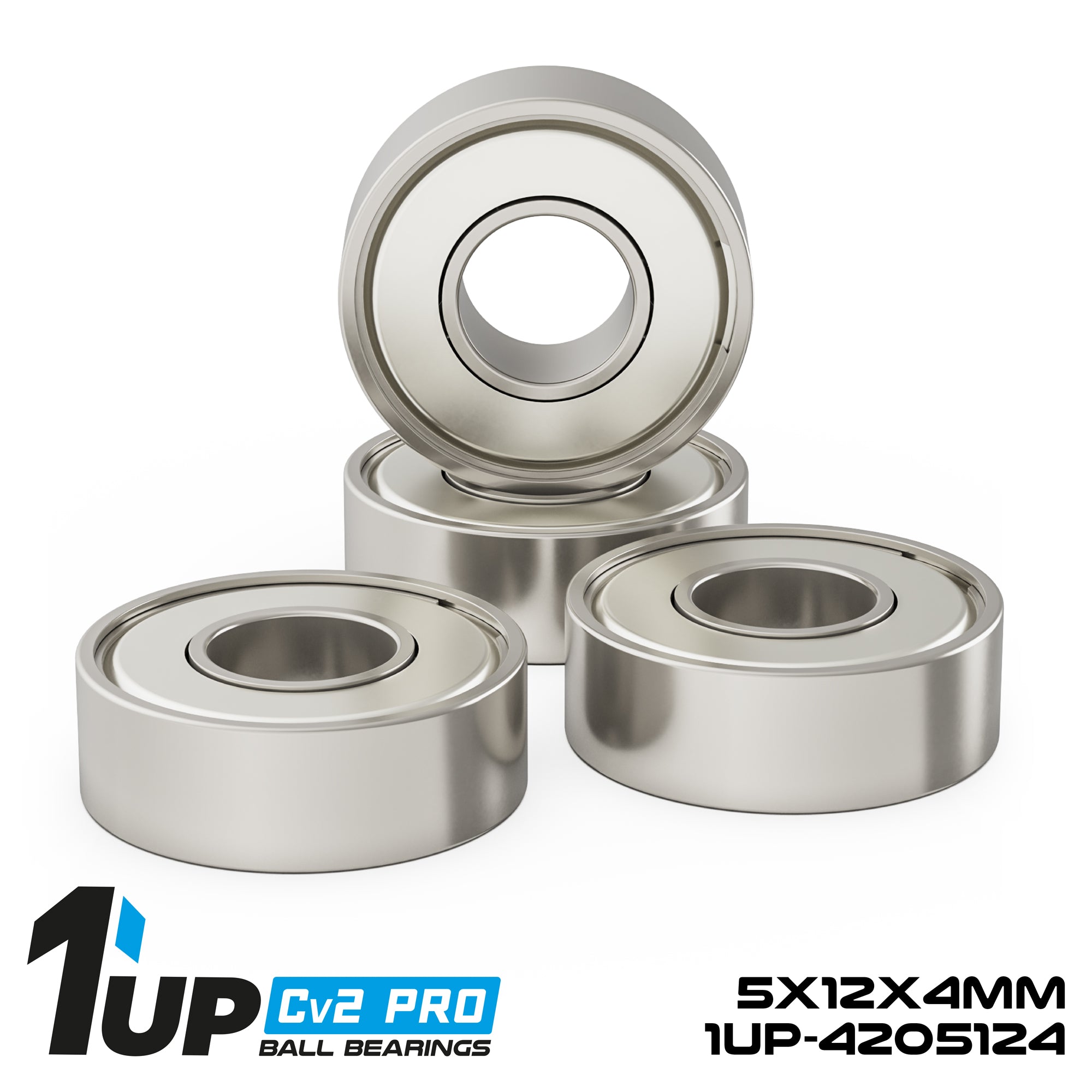 1up Racing Cv2 Pro Chrome-Steel Ball Bearings