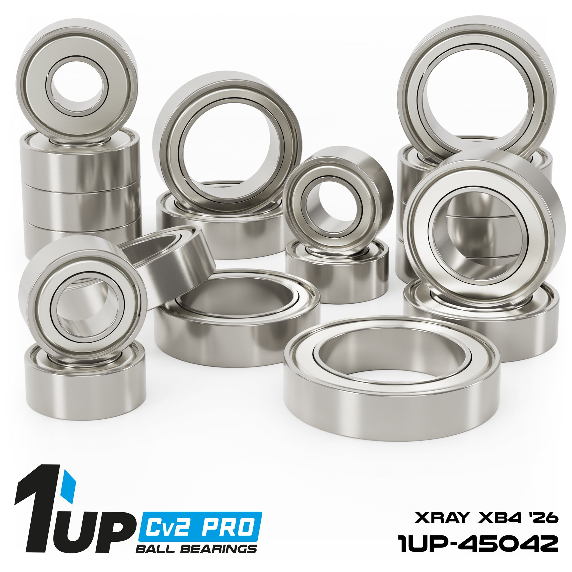 1up Racing Cv2 Pro Ball Bearing Set - XRAY XB4 '26