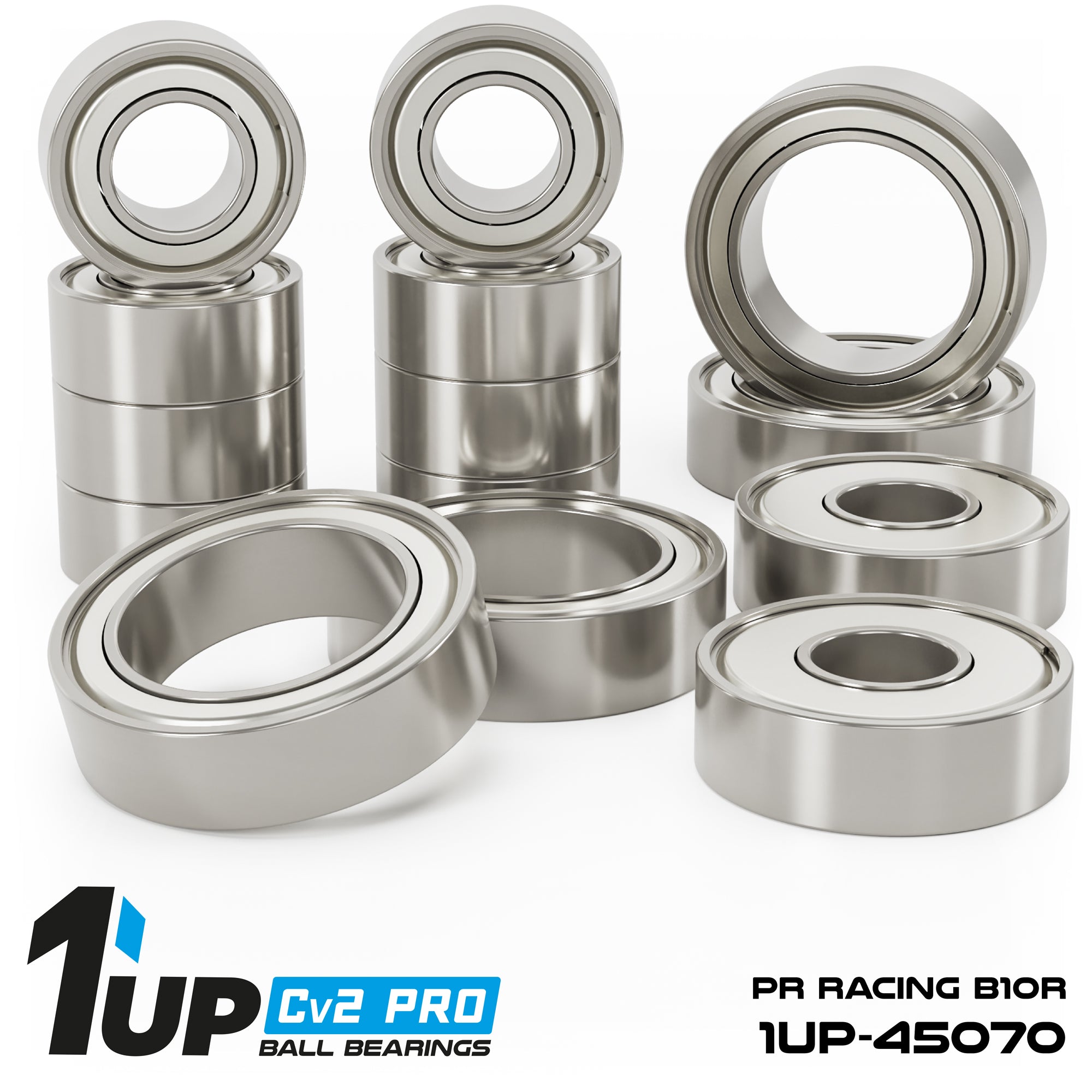 1up Racing Cv2 Pro Ball Bearing Set - PR Racing B10R