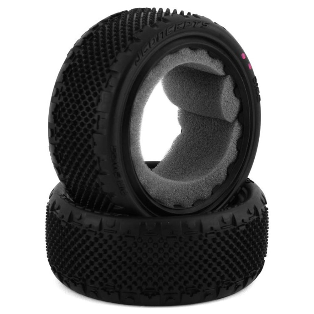 JConcepts Pin Swag 2.2" 4WD Buggy Front Carpet Tires (2) (Pink)