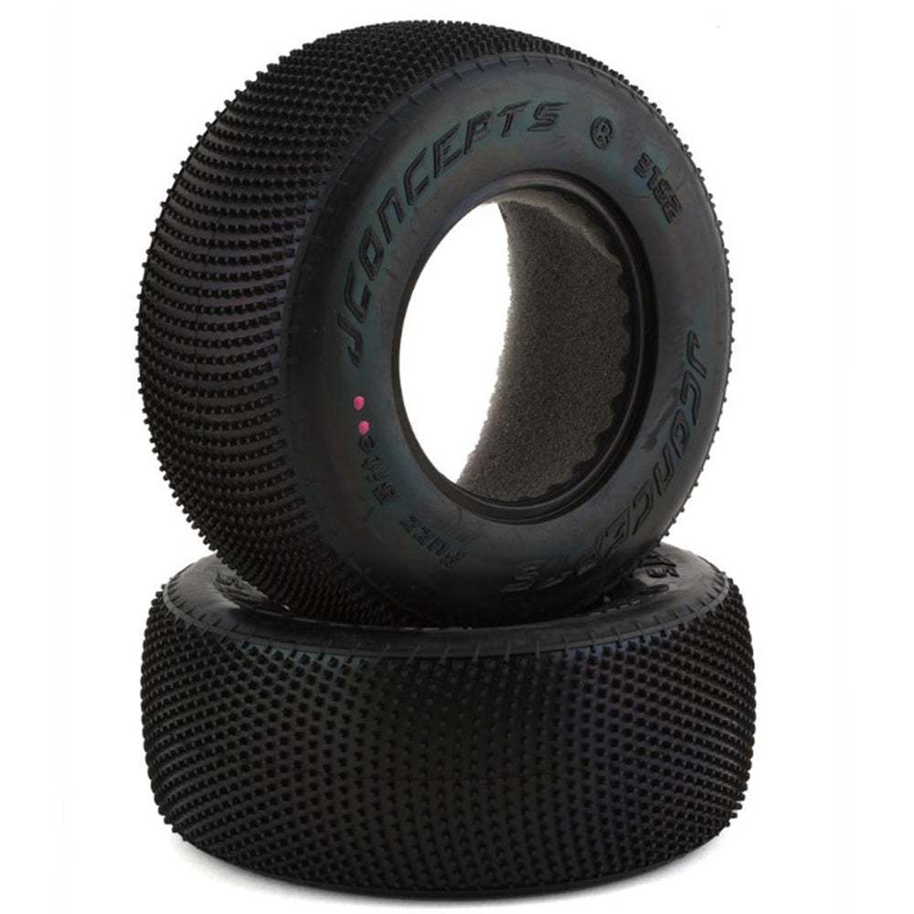 JConcepts Fuzz Bite Short Course Carpet Tires (2) (Pink)