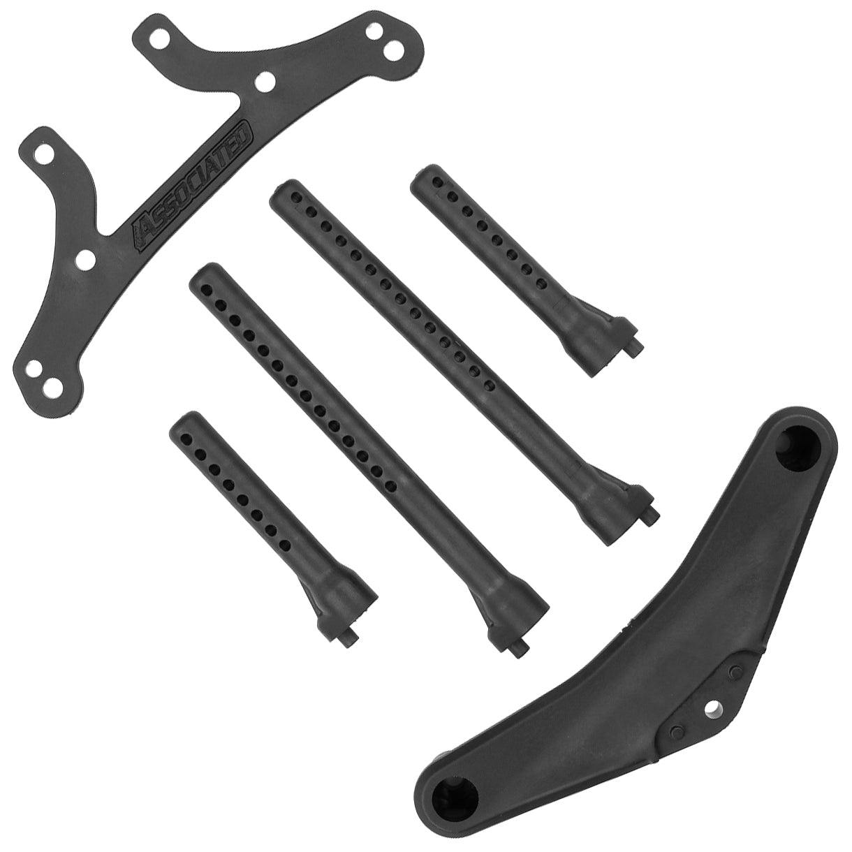 Team Associated RC10TC8 Front Bumper and Body Post Set