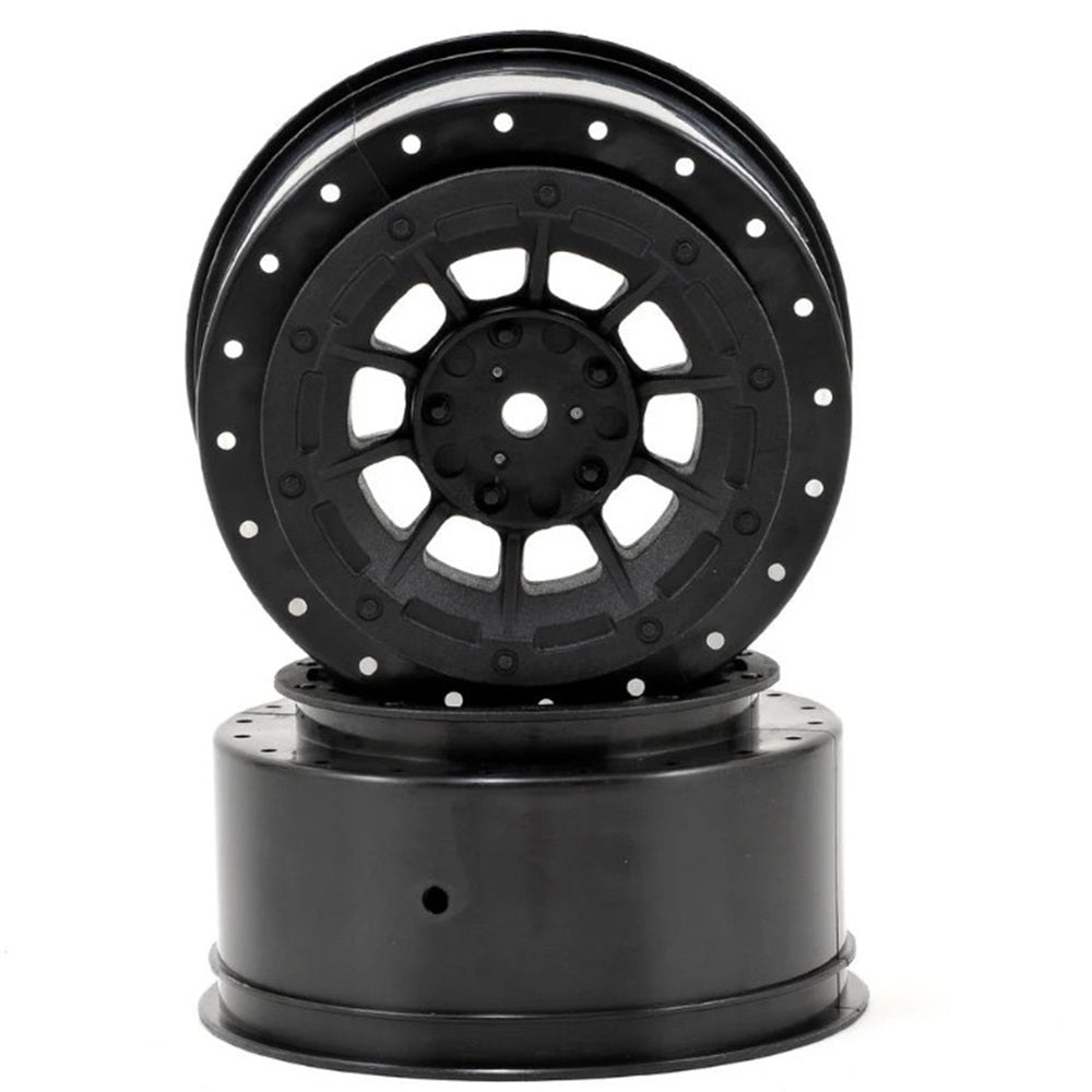 JConcepts 12mm Hex Hazard Short Course Wheels w/3mm Offset (Black) (2) (SC7)