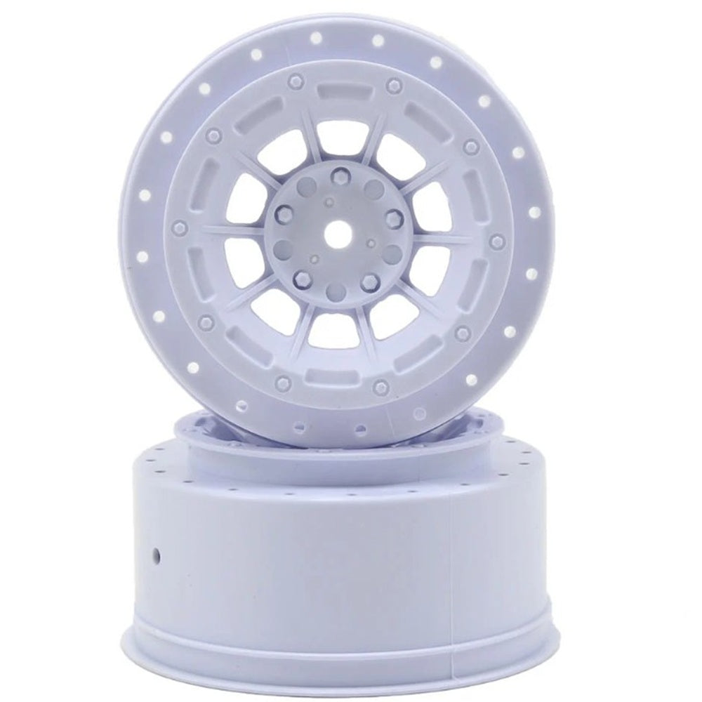 JConcepts 12mm Hex Hazard Short Course Wheels w/3mm Offset (White) (2) (SC7)