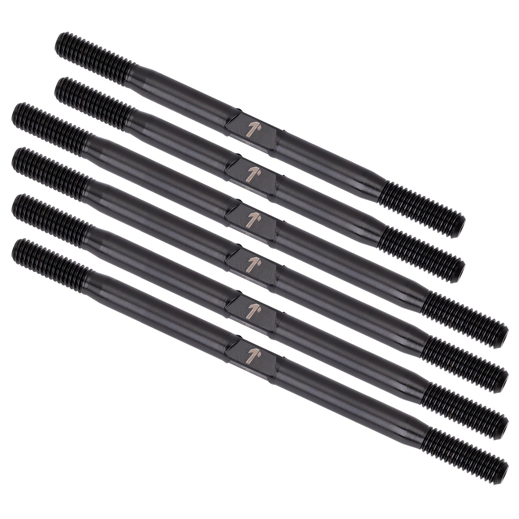 1up Racing Pro Duty Titanium Turnbuckle Set - Black Nitride - AE T7 & SC7