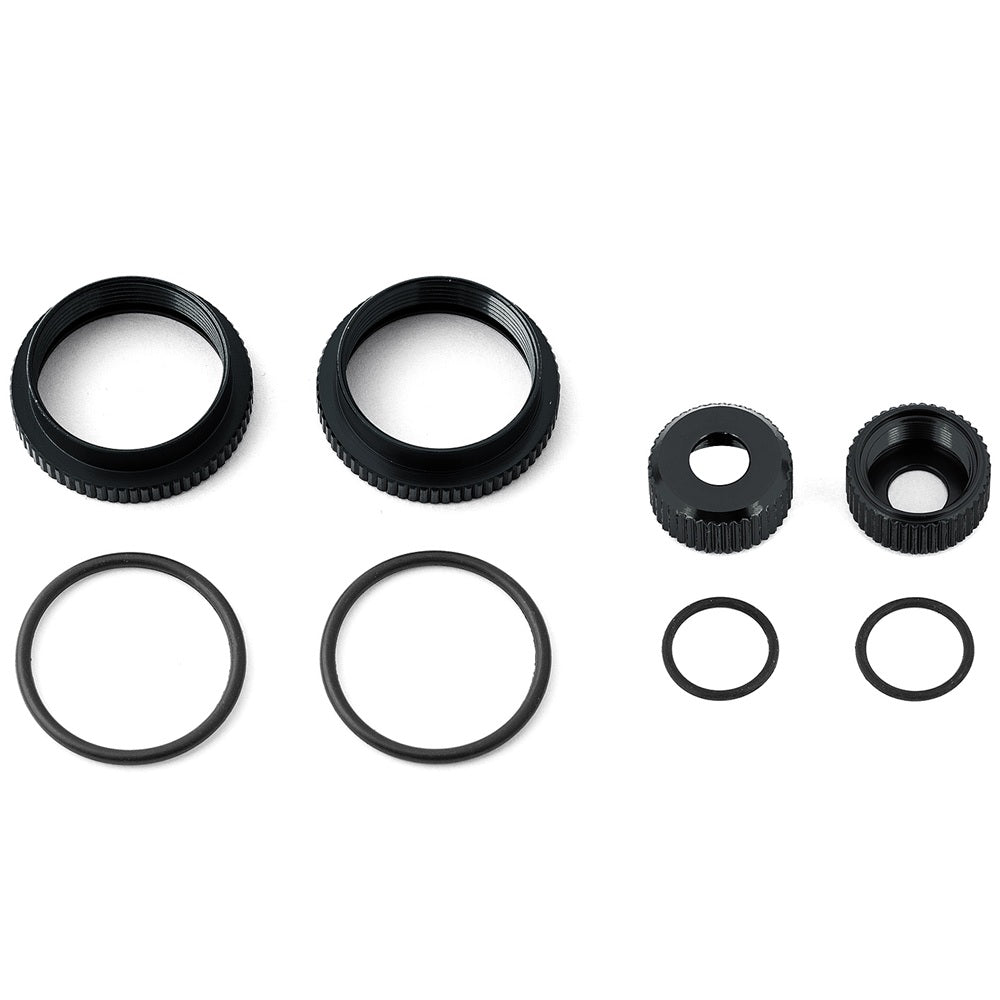 Team Associated 16mm Shock Collar and Seal Retainer Set, black