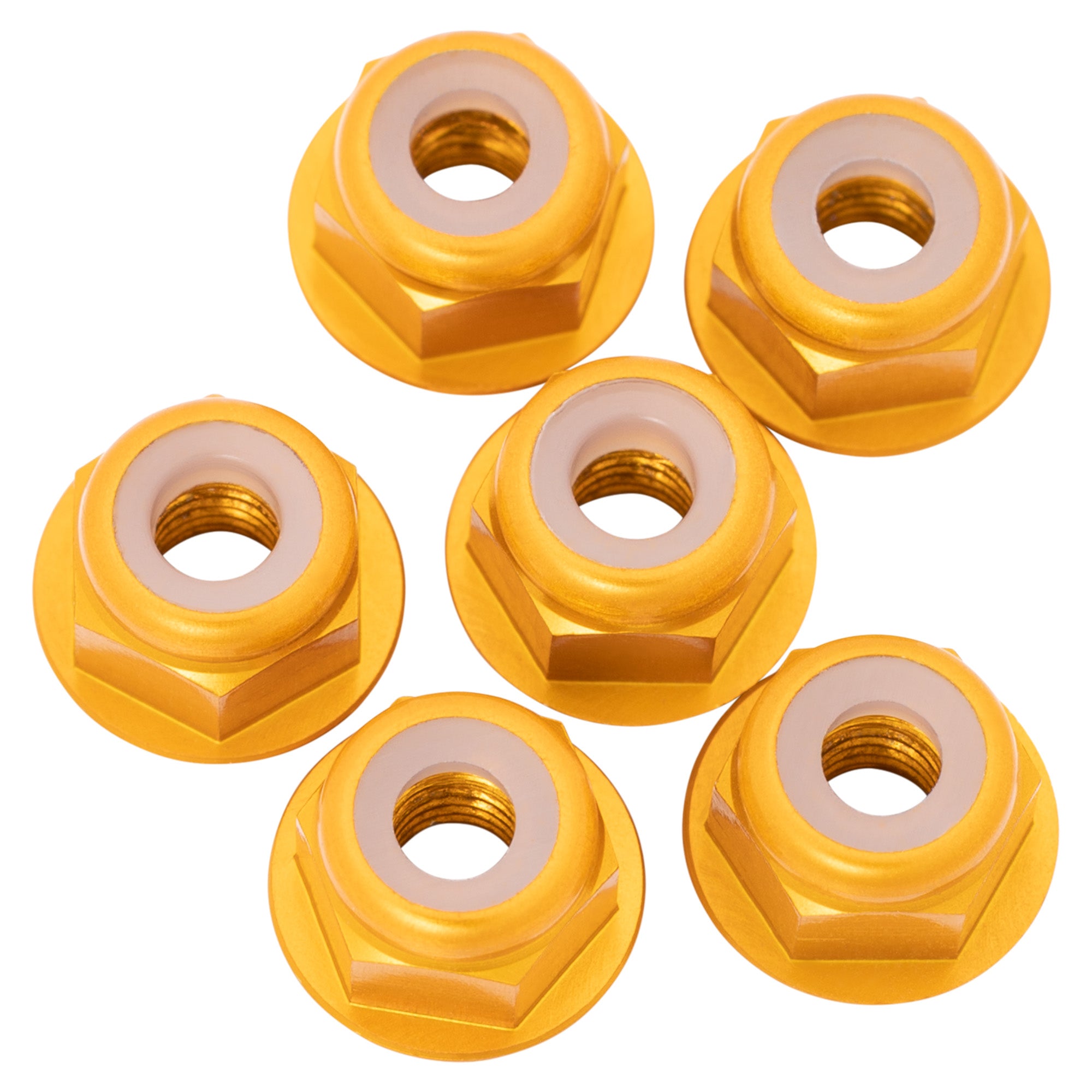 1up Racing 7075 Aluminum Flanged Locknuts - M3