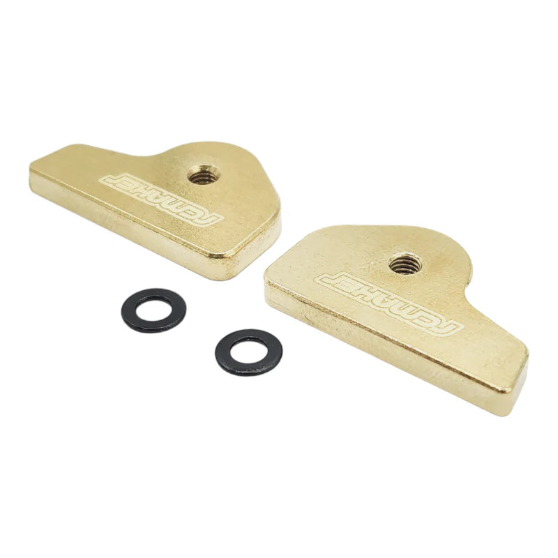 RC MAKER Brass LCG Rear Chassis Weights - 13.4g - Awesomatix A800R - Clearance Priced!