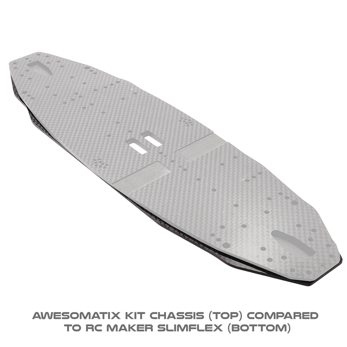 RC MAKER SlimFlex 2.2mm Carbon Chassis - Awesomatix A800R - Clearance Priced!