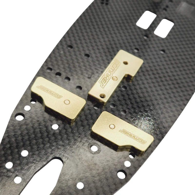 RC MAKER Brass LCG Front Chassis Weights - 17g - Awesomatix A800R - Clearance Priced!