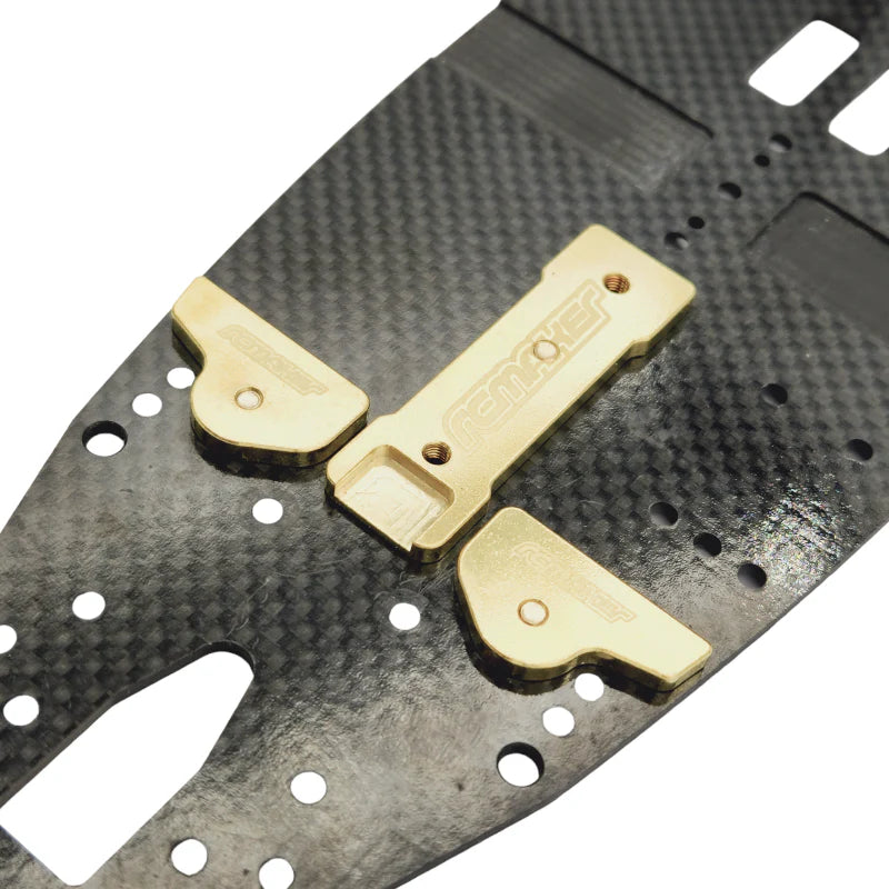 RC MAKER Brass LCG Rear Chassis Weights - 13.4g - Awesomatix A800R - Clearance Priced!