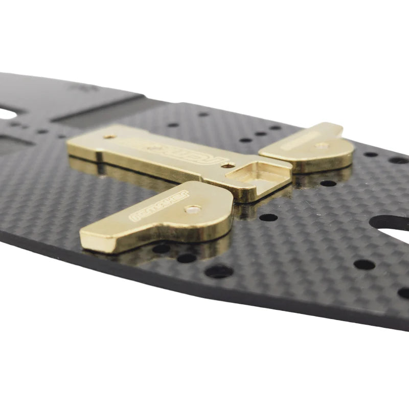 RC MAKER Brass LCG Rear Chassis Weights - 13.4g - Awesomatix A800R - Clearance Priced!