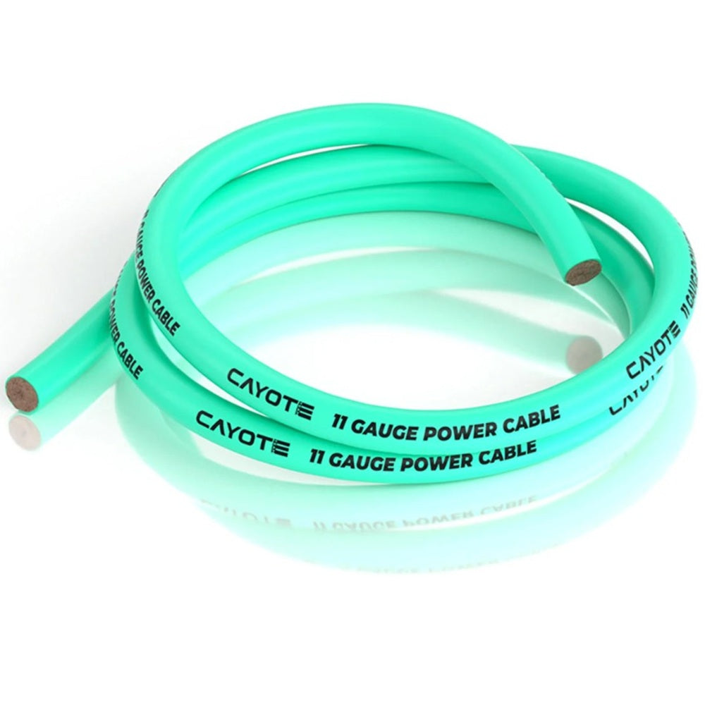 Cayote Thin-Wall Silicone Wire (Aurora Green) (1 Meter) (11AWG)