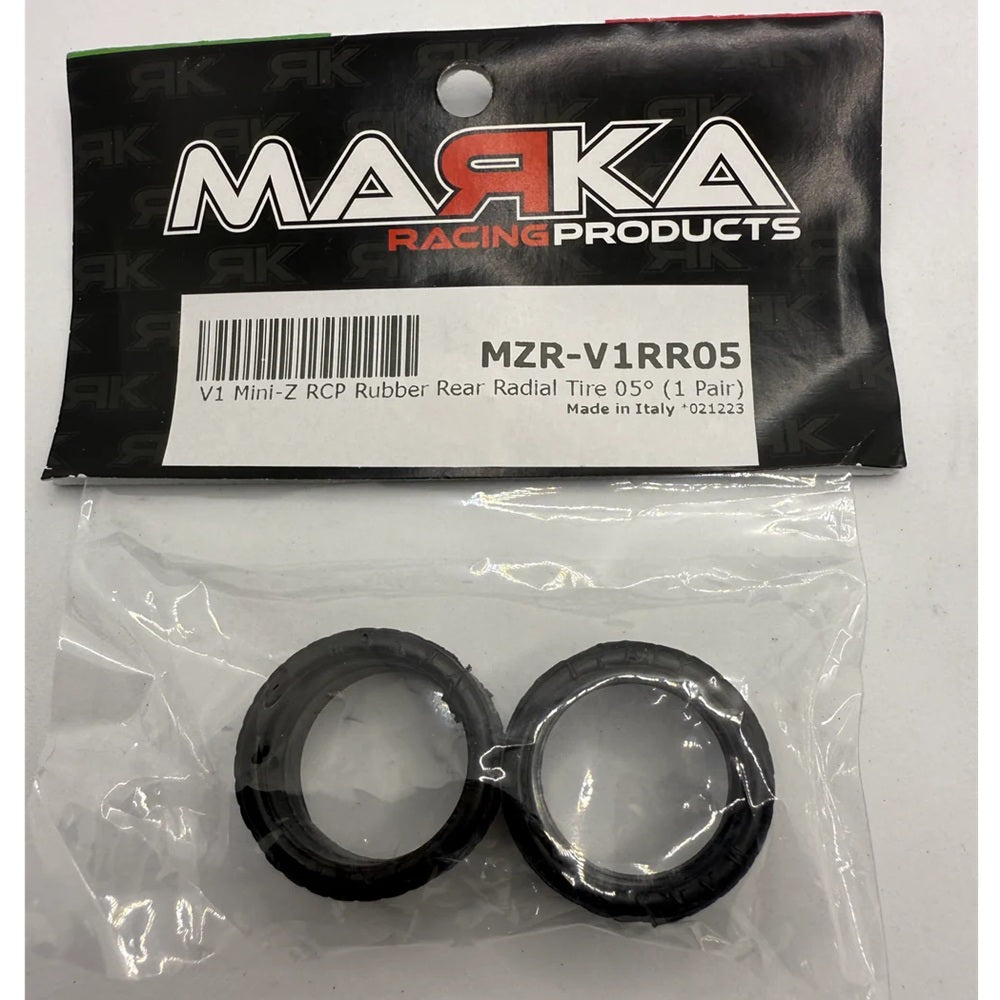 Marka MZR-V1RR 5° 11mm Mini-Z RCP Rubber Rear Radial Tire