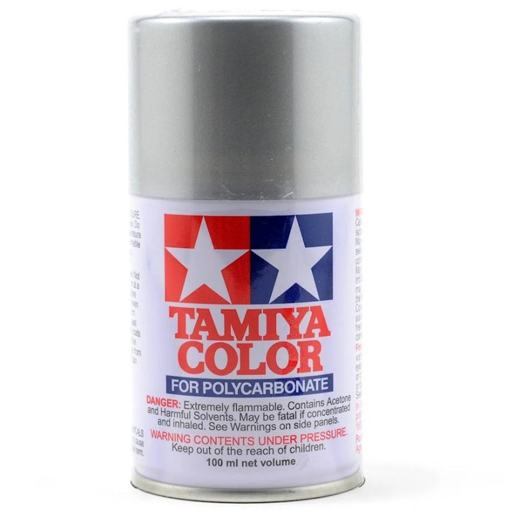 Tamiya PS-41 Bright Silver Lexan Spray Paint (100ml)