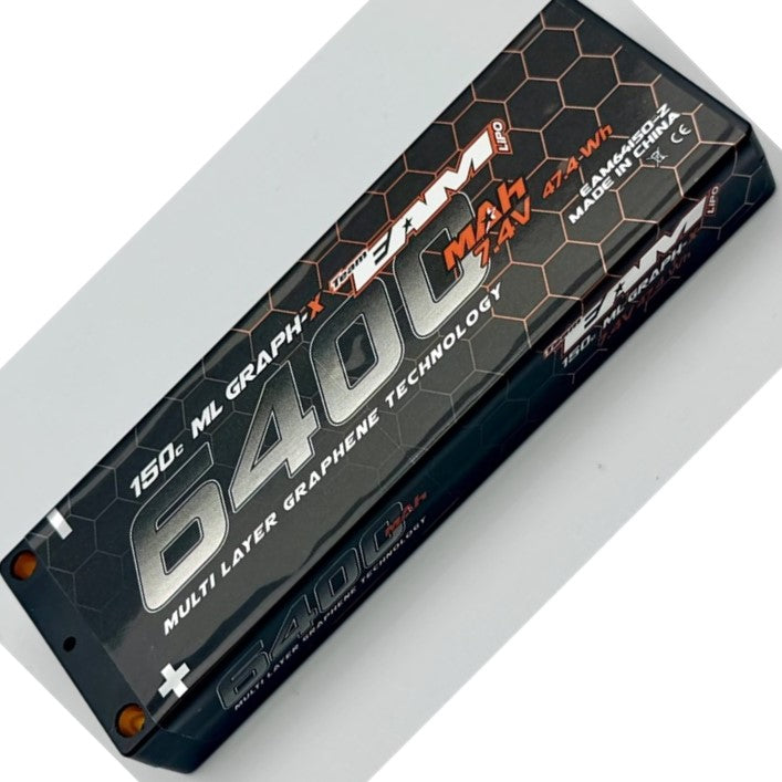 lipos up to 150 c Team EA Motorsports EAM64150-2 6400mah 150C ULCG ml Graph-X Formula Lipo Battery