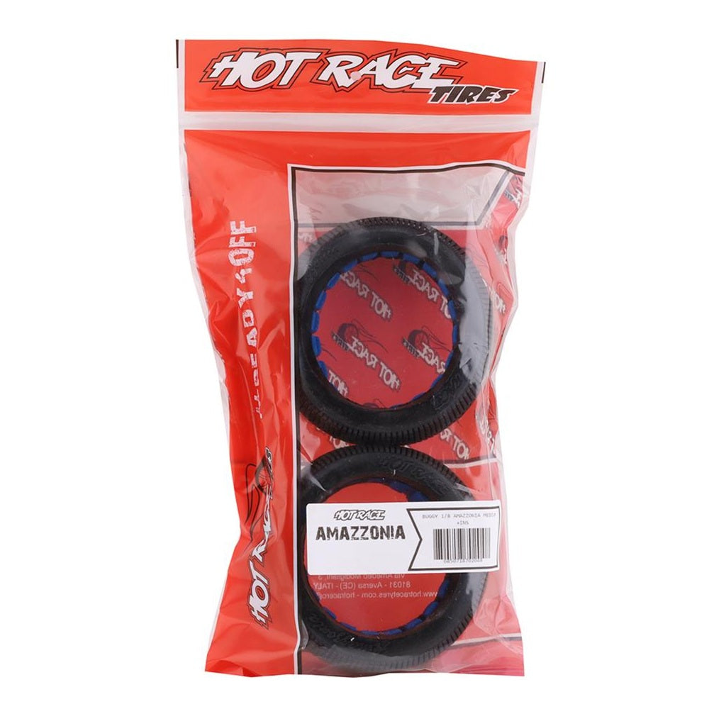Hot Race Amazzonia 1/8 Buggy Tires w/Inserts (2)