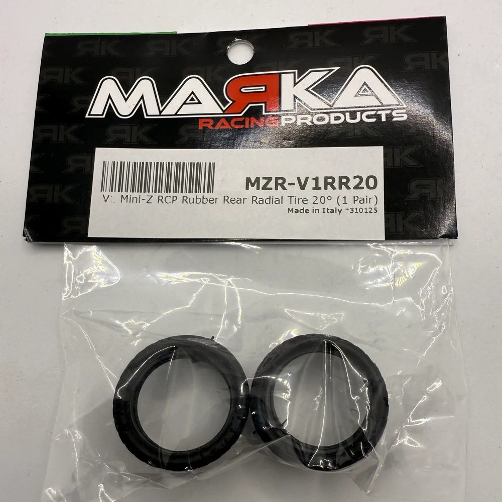 Marka MZR-V1RR 20° 11mm Mini-Z RCP Rubber Rear Radial Tire