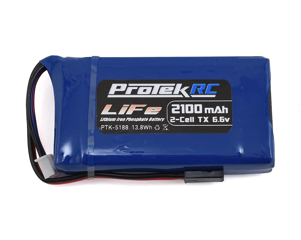 ProTek RC 2100mAh 6.6v LiFe Futaba Transmitter Battery Pack