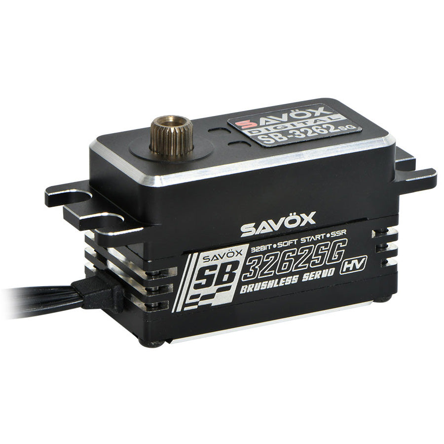 Savox SB-3262SG-BE HV Low Profile Brushless Servo - Black Edition - .065sec/486.1oz