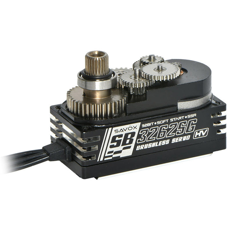 Savox SB-3262SG-BE HV Low Profile Brushless Servo - Black Edition - .065sec/486.1oz