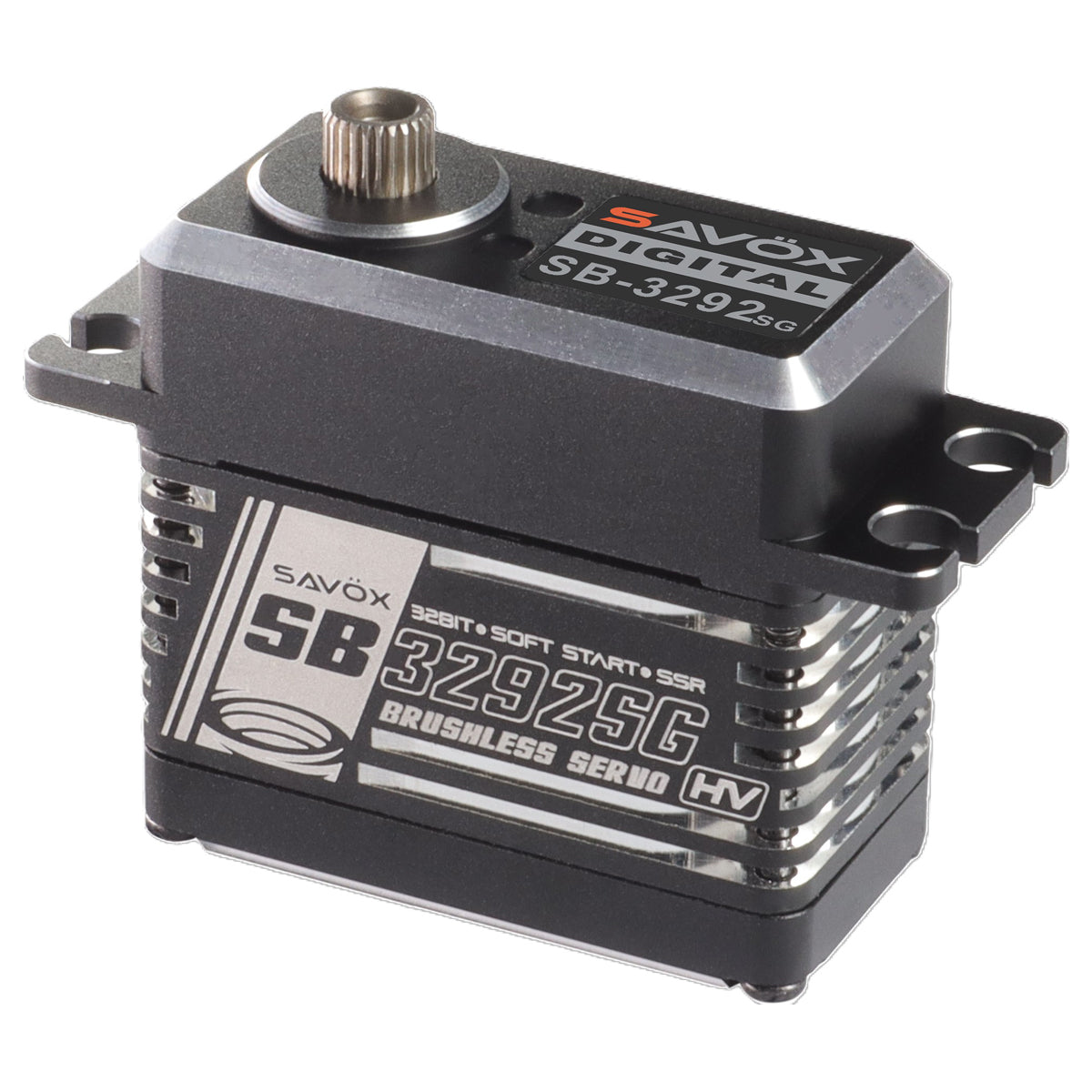 Savox SB-3262SG-BE HV High Torque Brushless Servo - Black Edition - .055sec/763.8oz