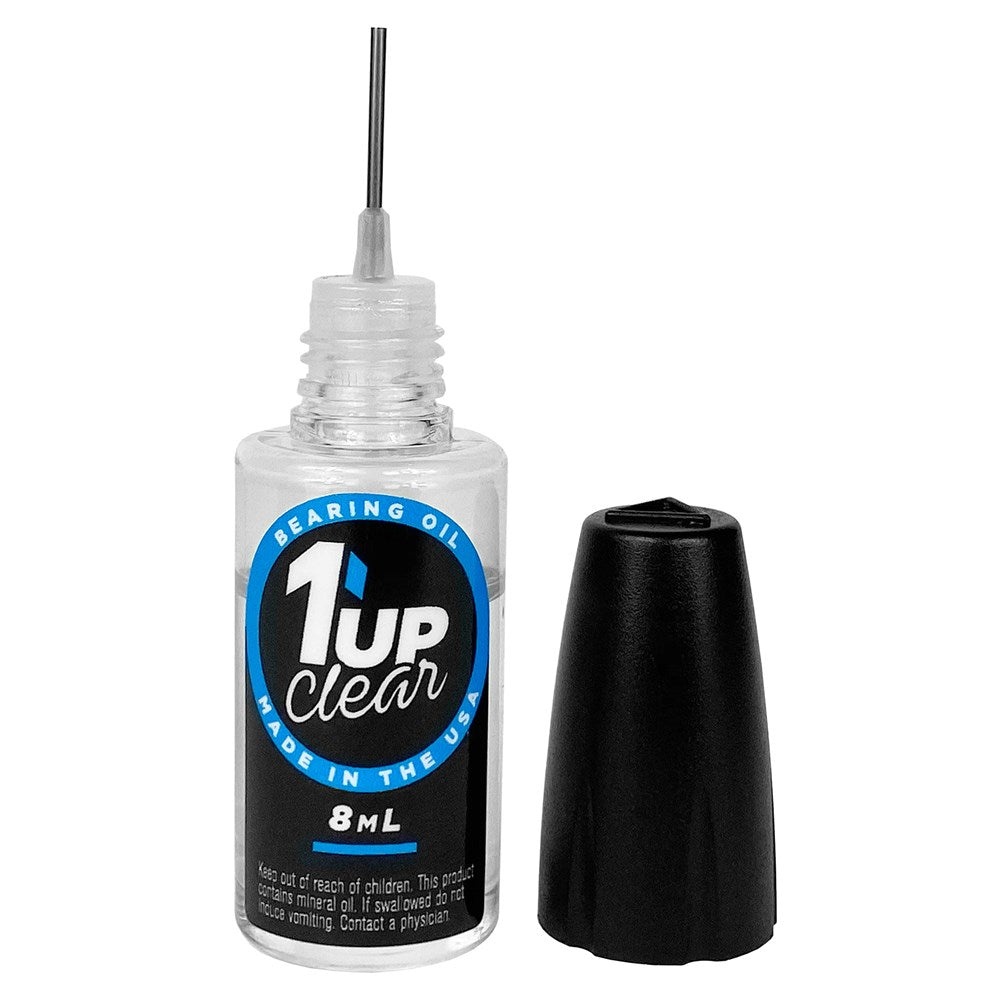 1up Racing Clear Bearing Oil - 8ml Oiler Bottle