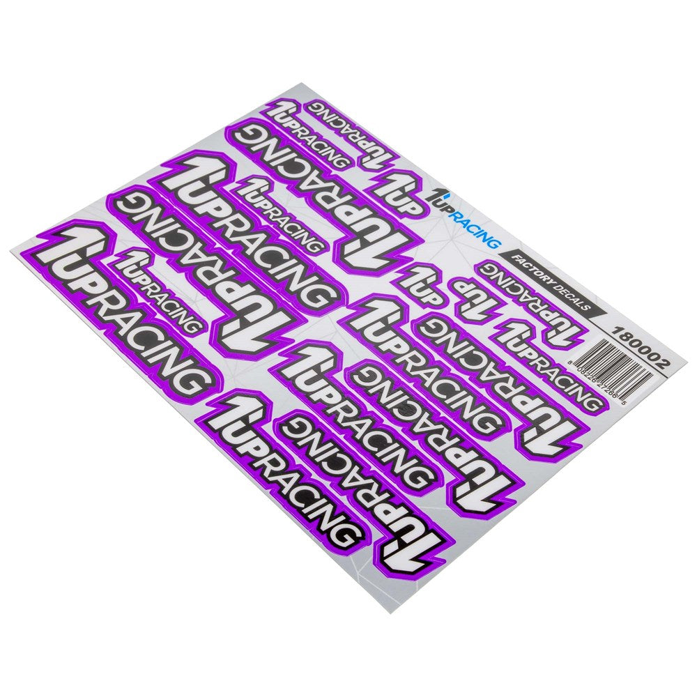 1up Racing Factory Pre-Cut Decals - Purple