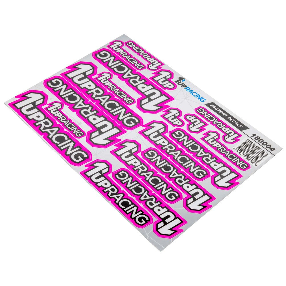 1up Racing Factory Pre-Cut Decals - Pink