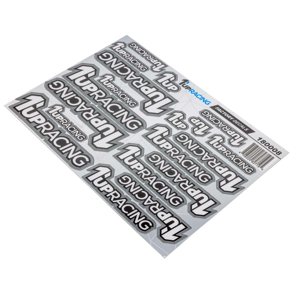 1up Racing Factory Pre-Cut Decals - Gray