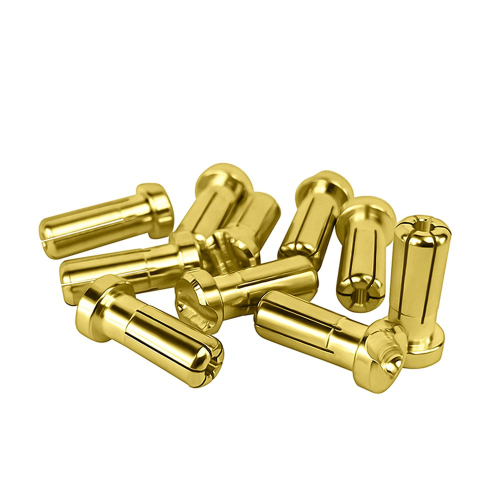 1up Racing LowPro 5mm Bullet Plugs - 10pcs