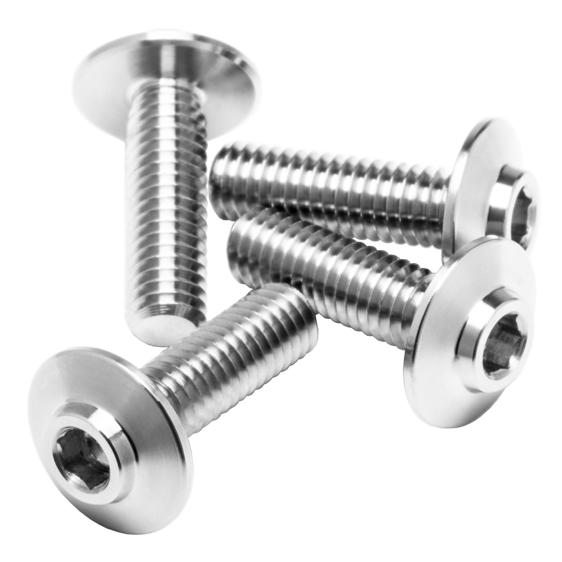 1up Racing Pro Duty Titanium Screws - Lockdown Head - 4pcs