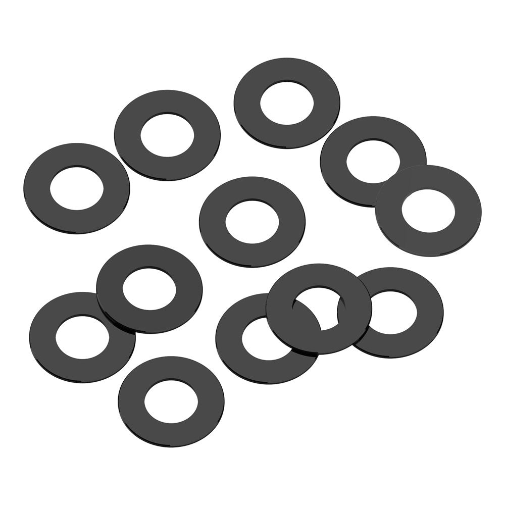 1up Racing Precision Aluminum Shims - 3x6x0.25mm - Black