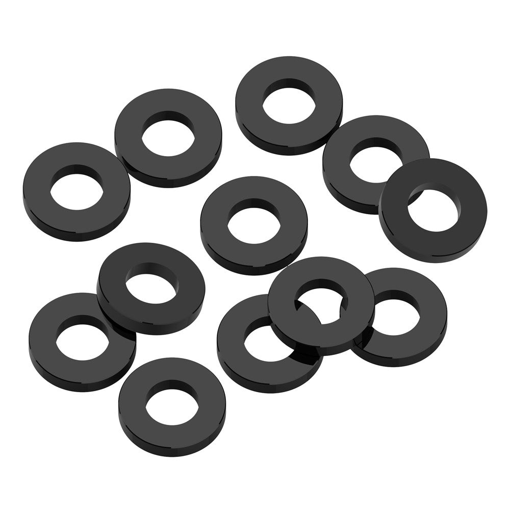 1up Racing Precision Aluminum Shims - 3x6x1mm - Black