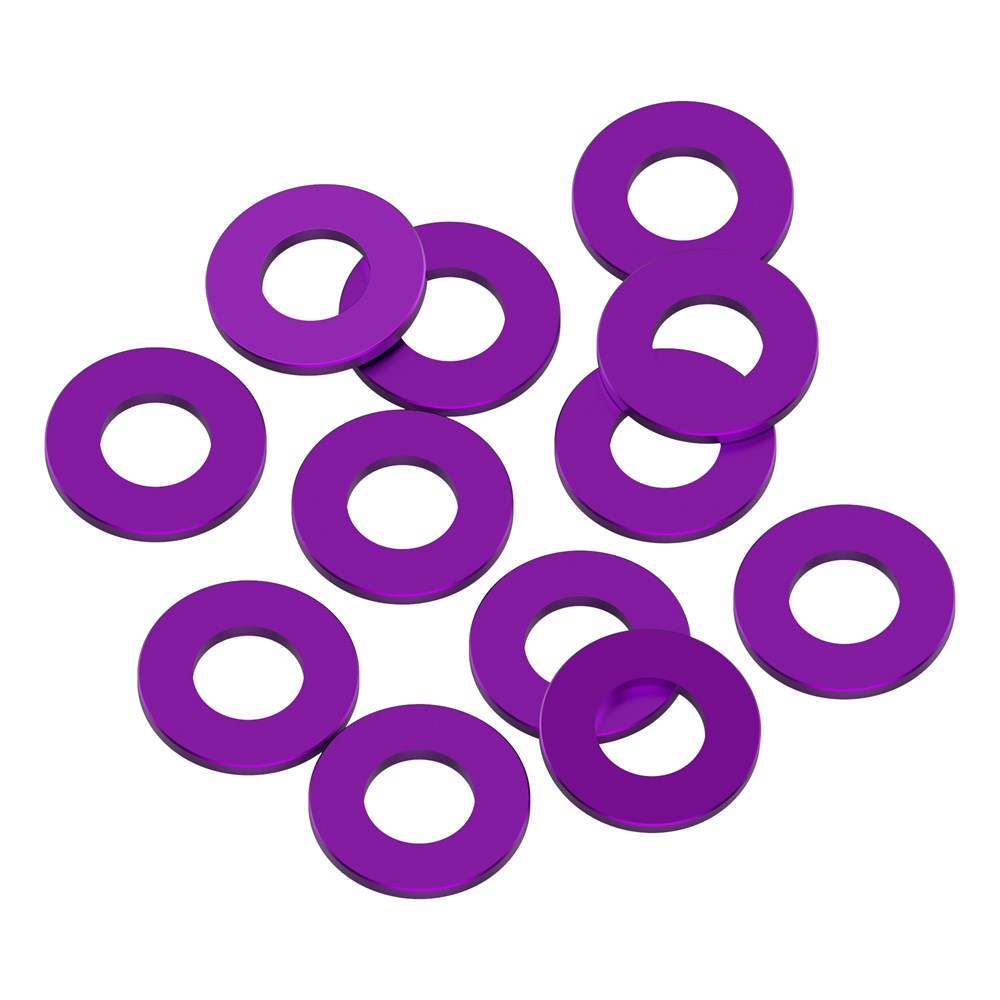 1up Racing Precision Aluminum Shims - 3x6x0.50mm - Purple