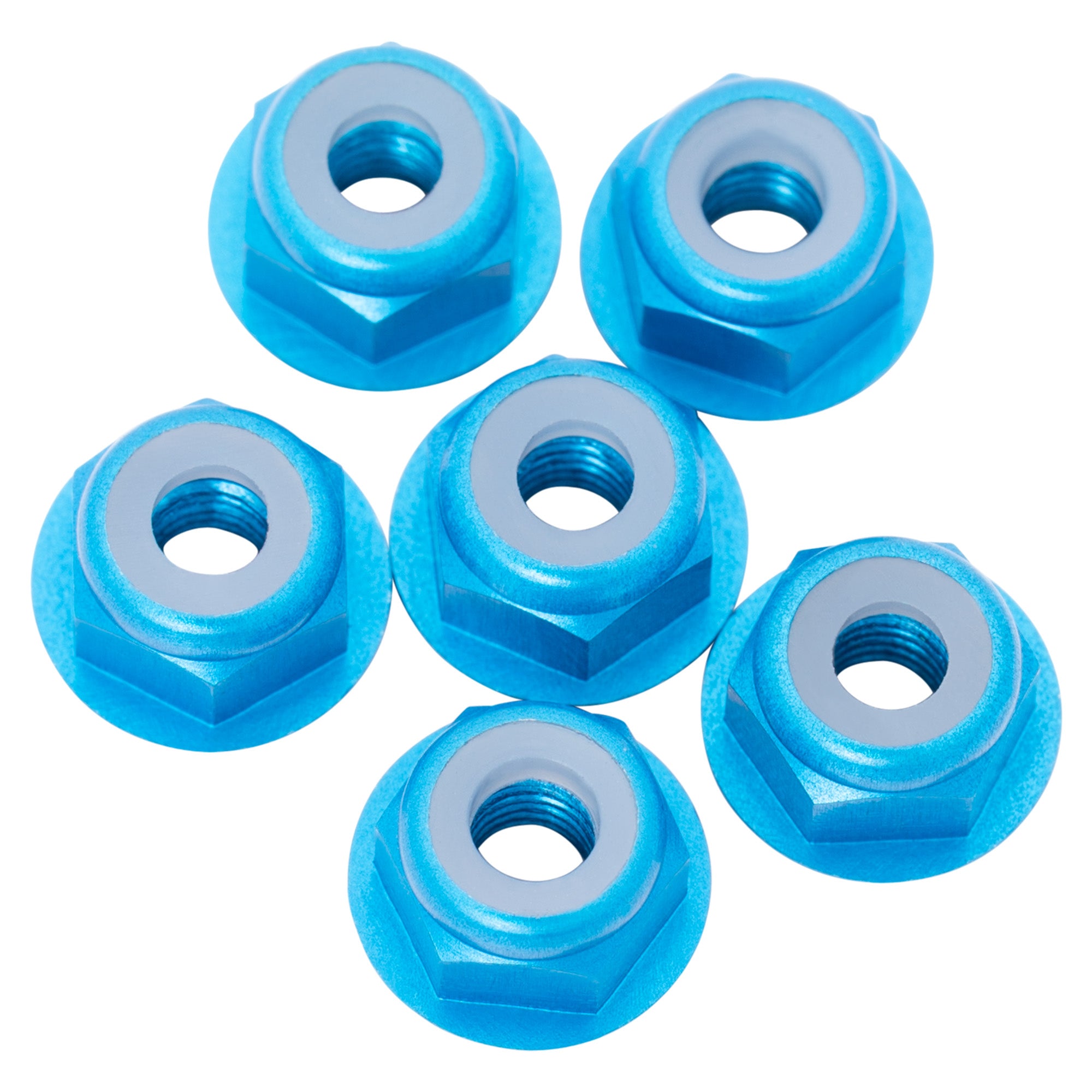 1up Racing 7075 Aluminum Flanged Locknuts - M3