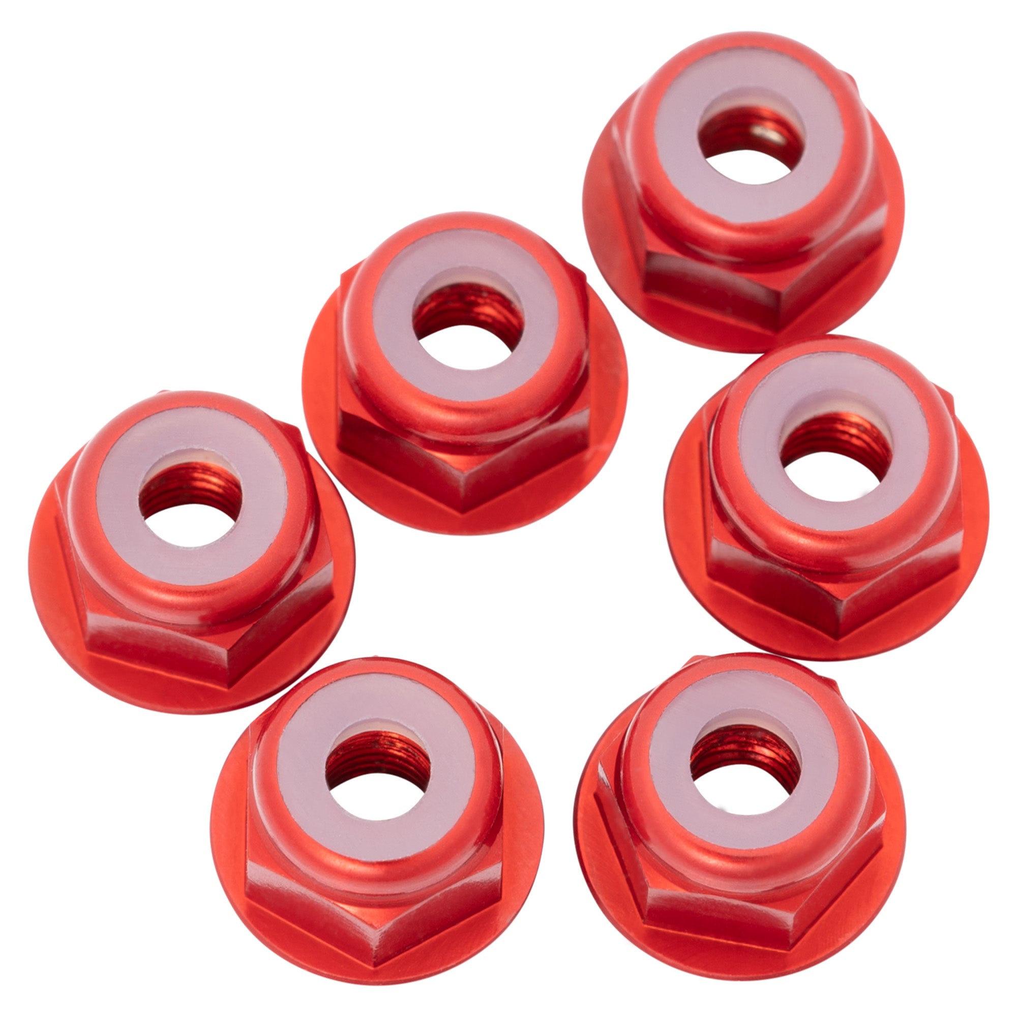 1up Racing 7075 Aluminum Flanged Locknuts - M3
