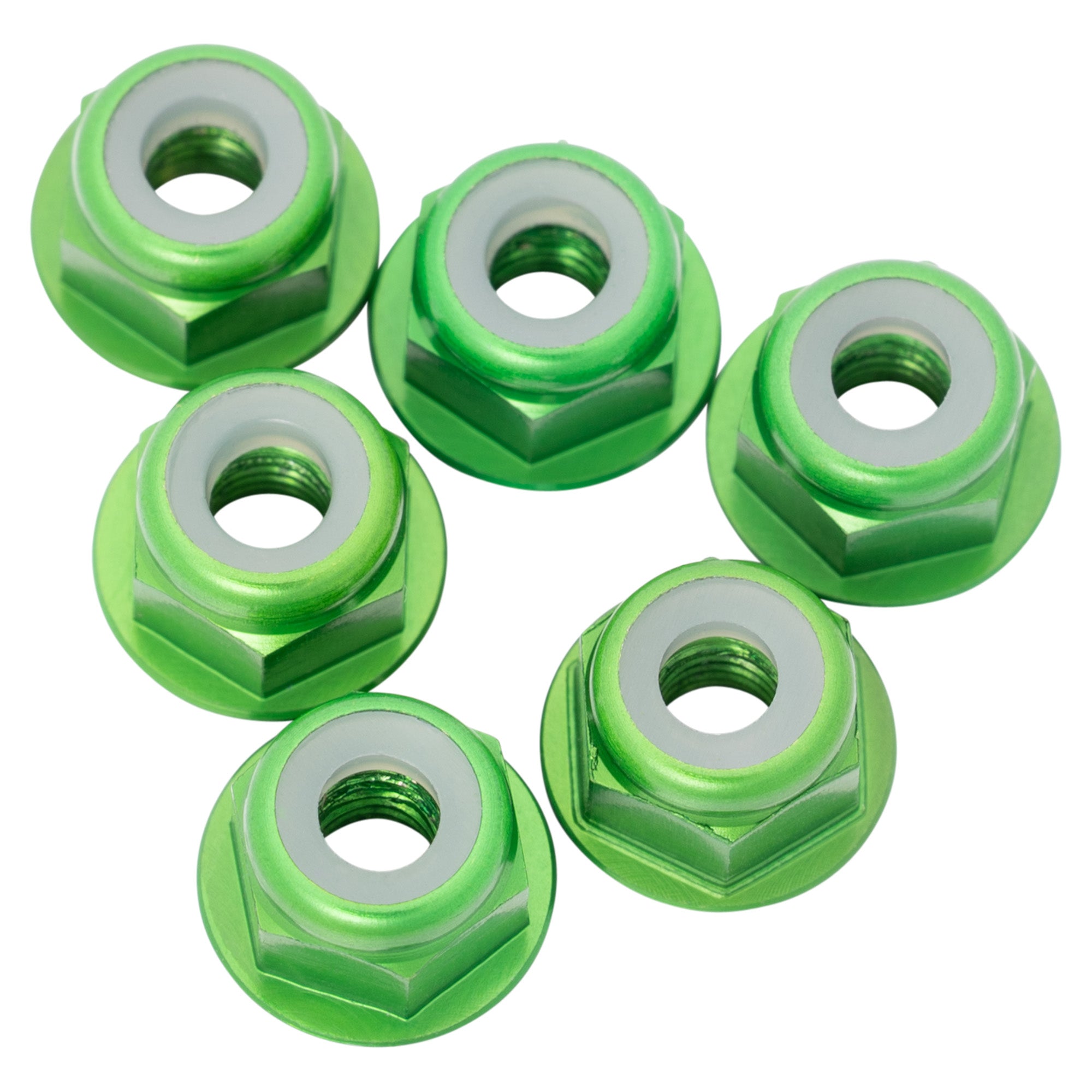 1up Racing 7075 Aluminum Flanged Locknuts - M3