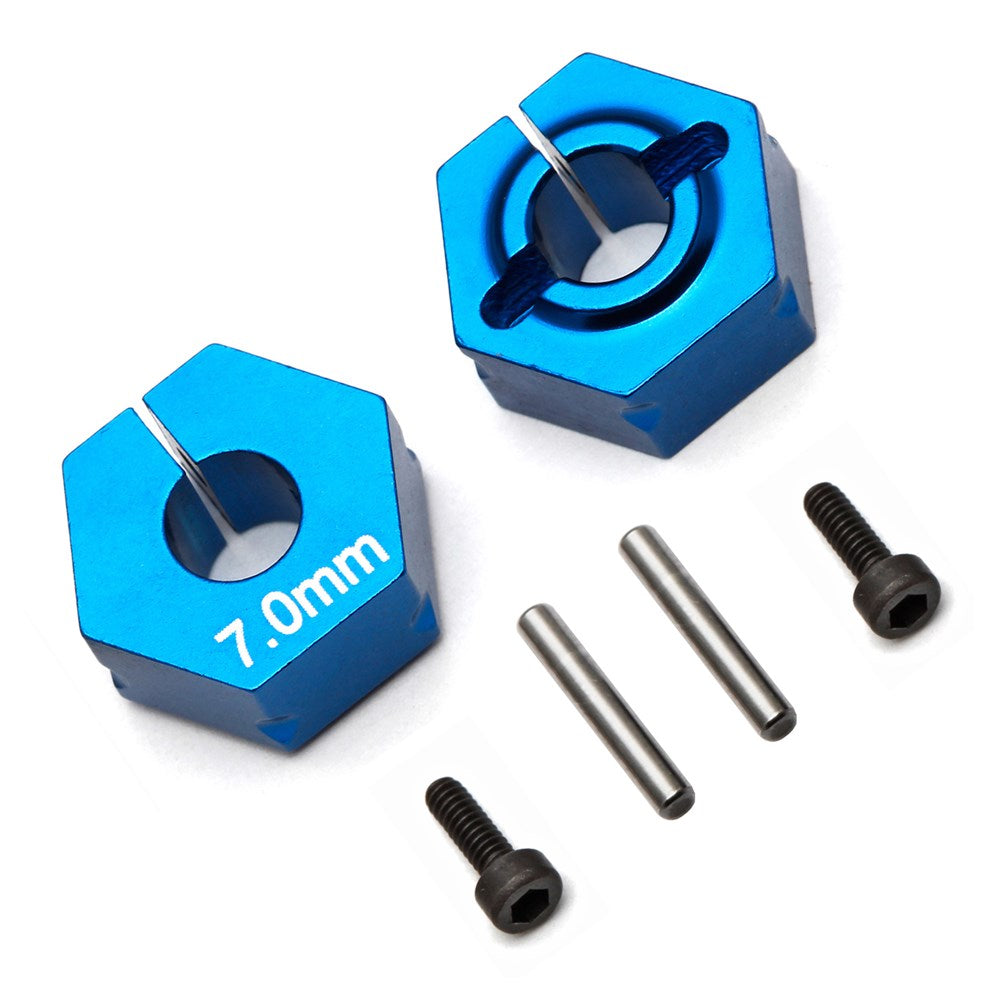 Factory Team Clamping Wheel Hexes - 7.0mm Offset