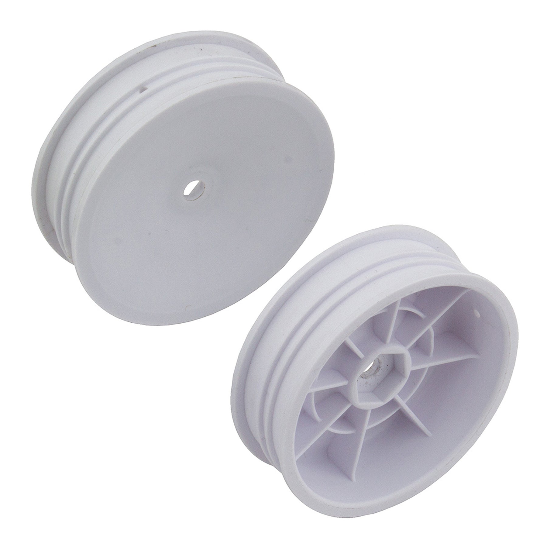 Team Associated 2wd Slim Front Wheels - 2.2in 12mm Hex - White