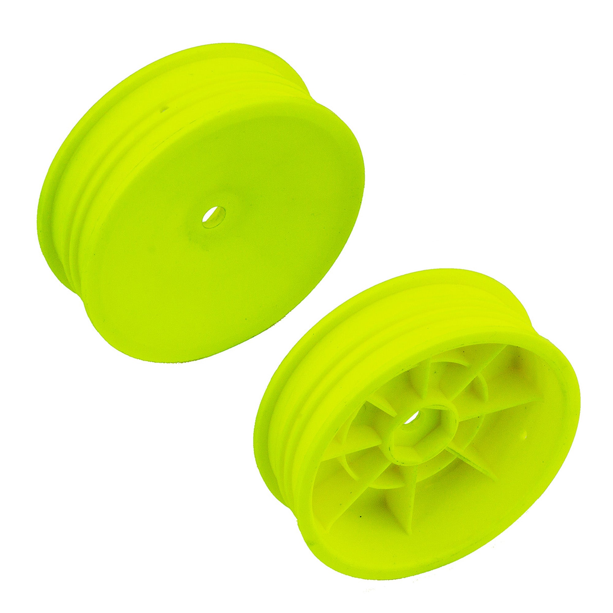 Team Associated 2wd Slim Front Wheels - 2.2in 12mm Hex - Yellow