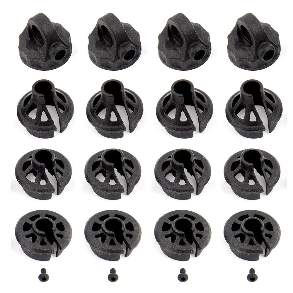 Team Associated 12mm Shock Cap and Spring Cup Set