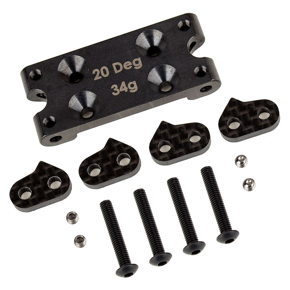 Factory Team B6.4 34g Steel Bulkhead Set - 20 Degree