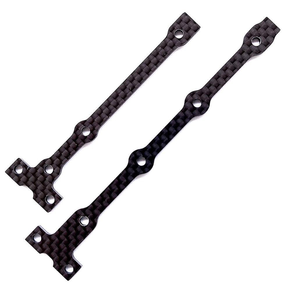 Factory Team B74.2 Flex Chassis Brace Support Set - 2mm Carbon Fiber