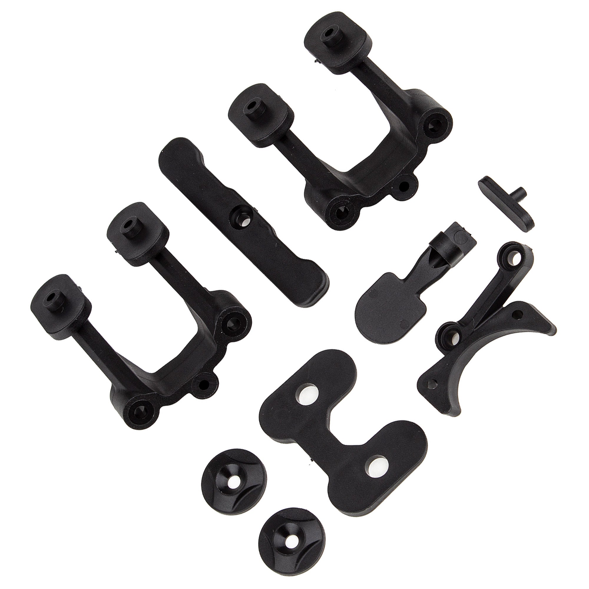 Team Associated B74.2 Rear Body Mount, Wing Mounts, Bumper & Fan Mount